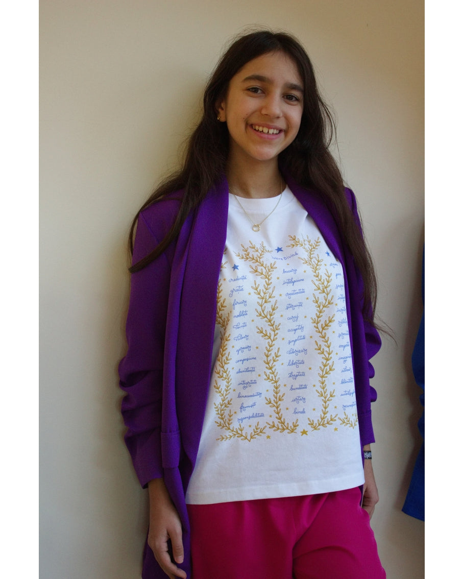TRICOU ALB 40 DE CUVINTE