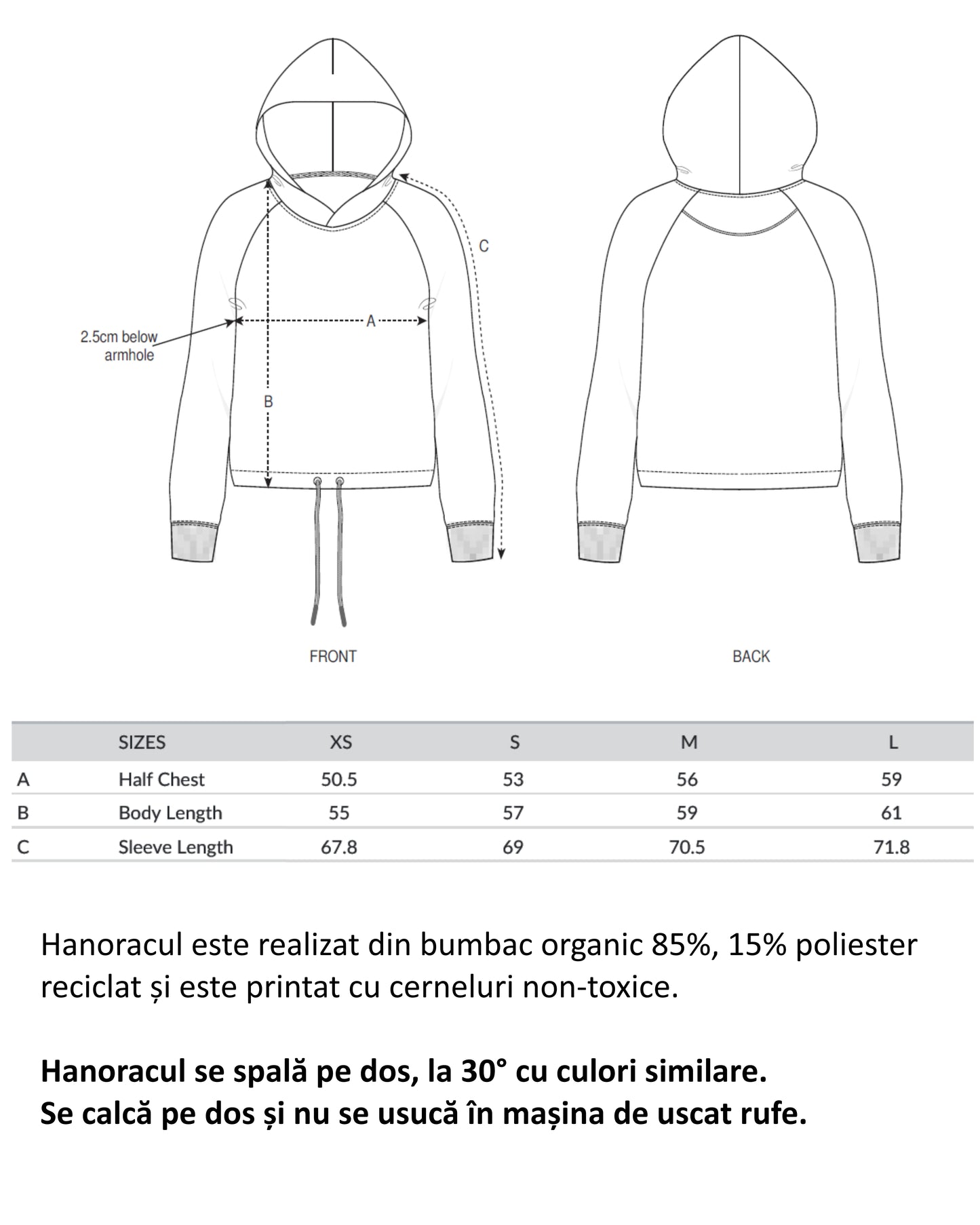 HANORAC TRĂIESC FRUMOS - EDITIE LIMITATĂ