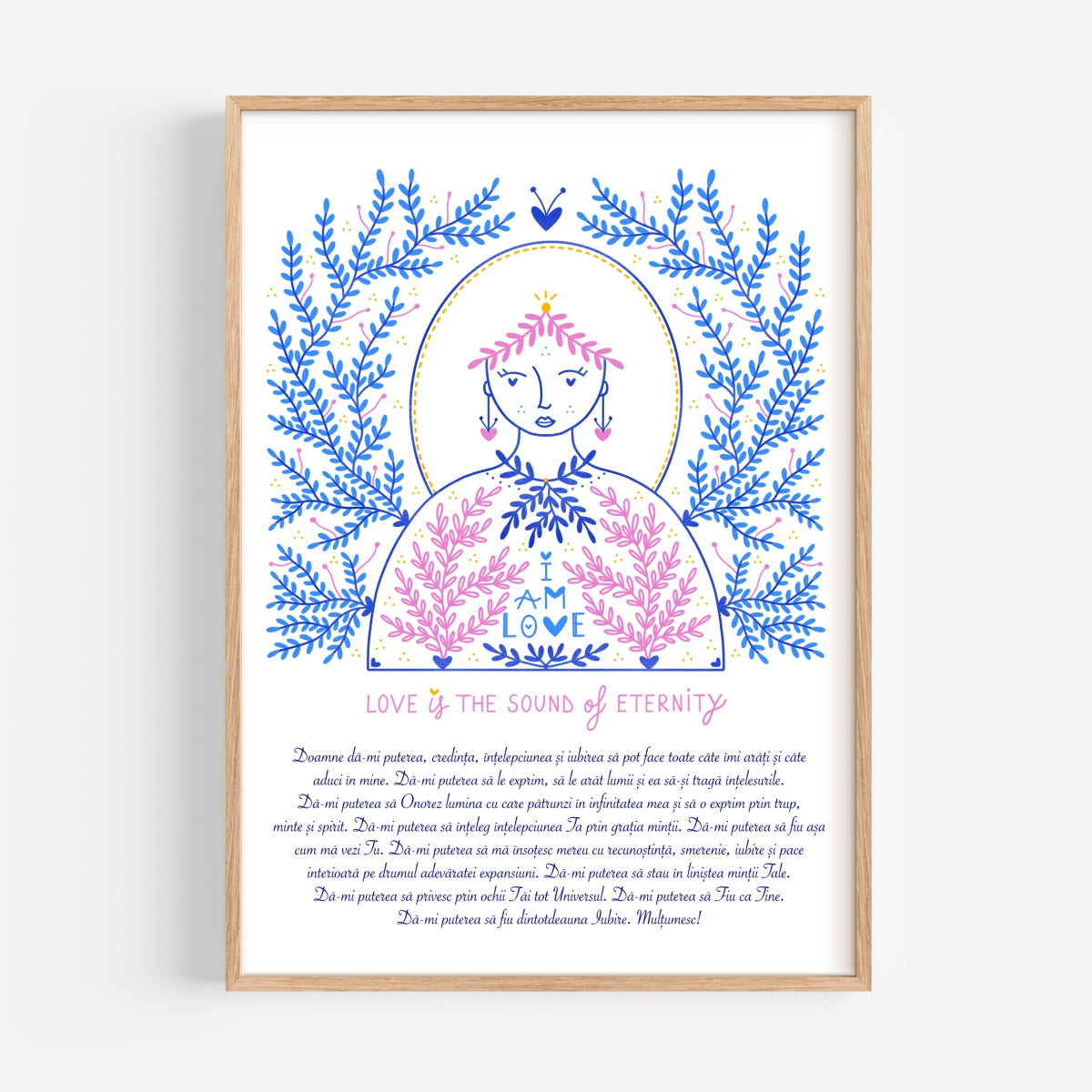 I AM LOVE PRAYER PRINT 