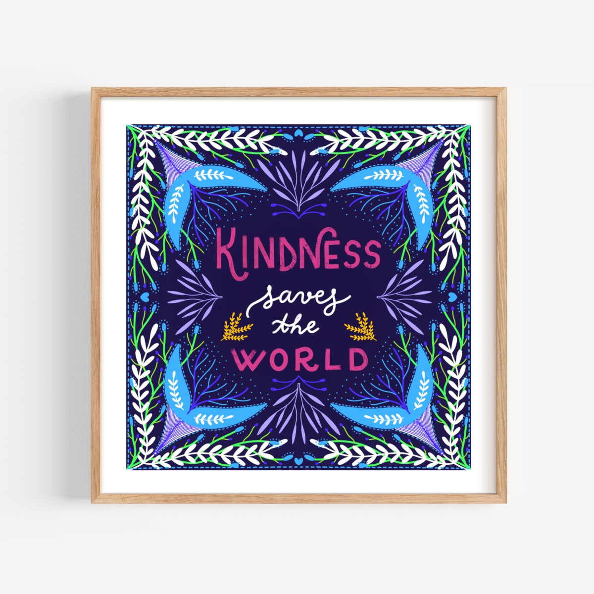 KINDNESS WORLD PRINT