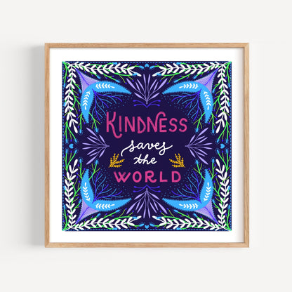 KINDNESS WORLD PRINT