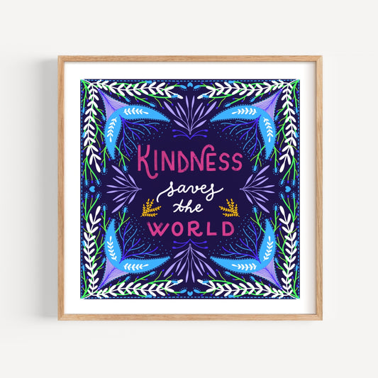 KINDNESS WORLD PRINT