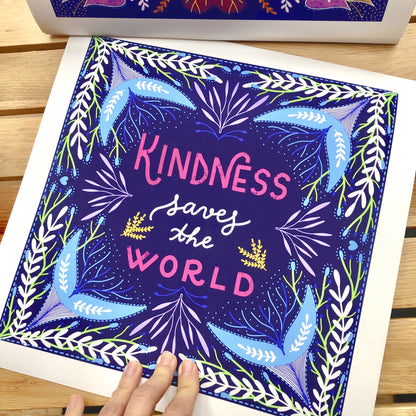 KINDNESS WORLD PRINT