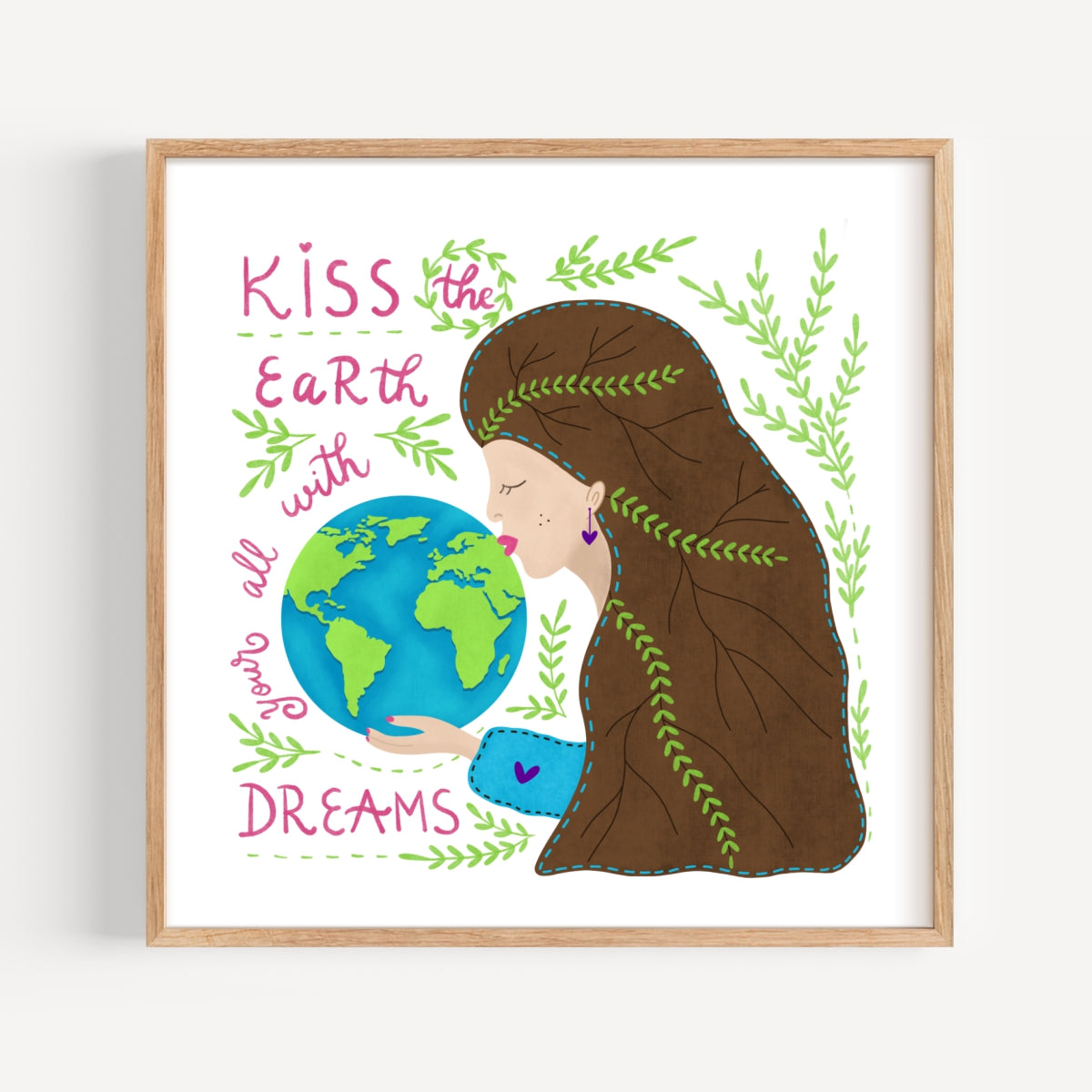 KISS THE EARTH PRINT 